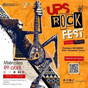 Afiche UPS Rock Fest: Edición Tributos